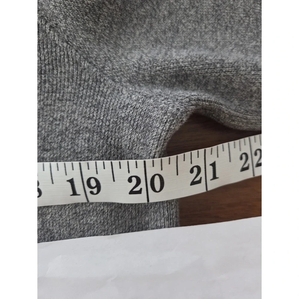 Polo Ralph Lauren Shawl Collar Pullover‎ Sweater Men's Medium Gray W Purple Pony